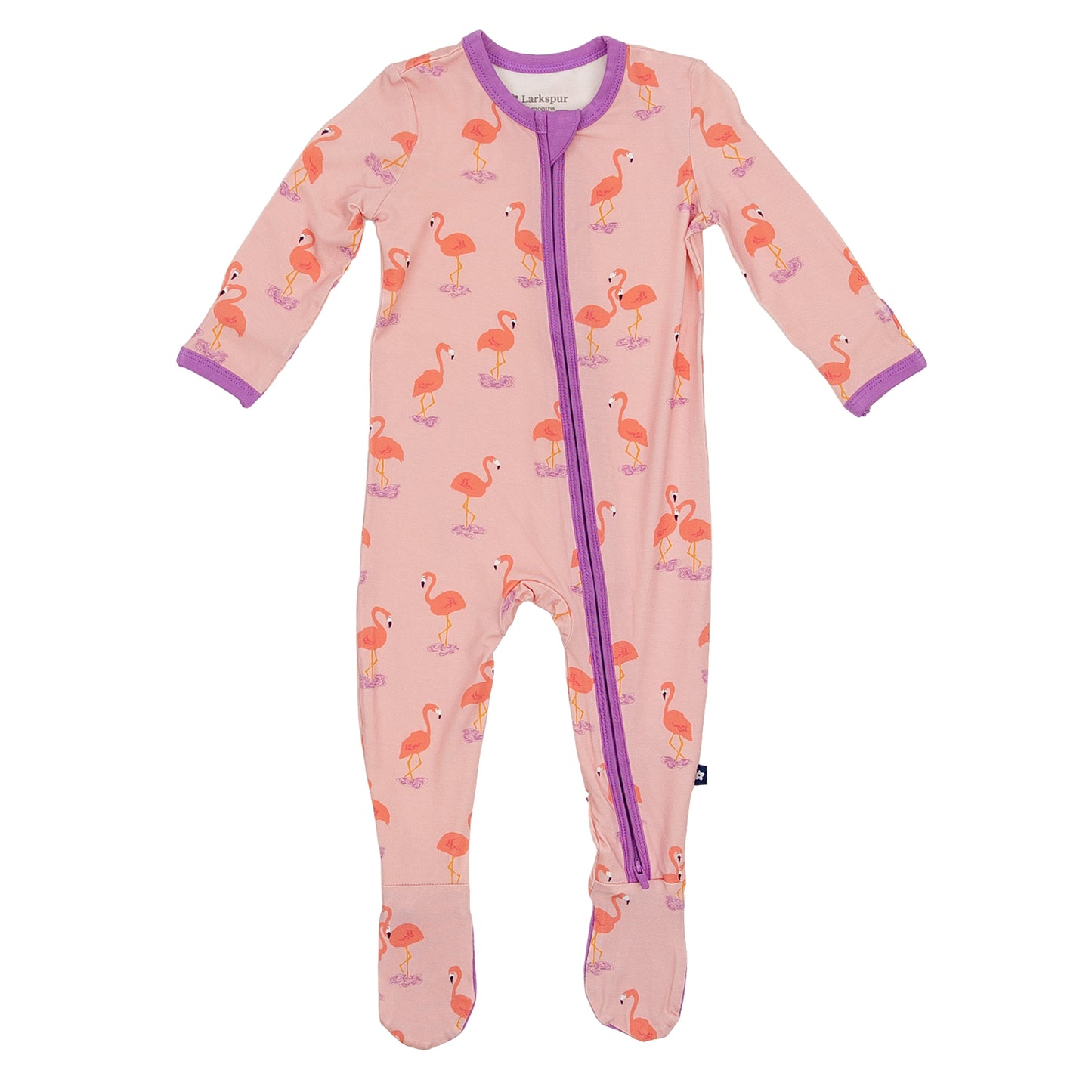Zipper Footie in Flamingirls