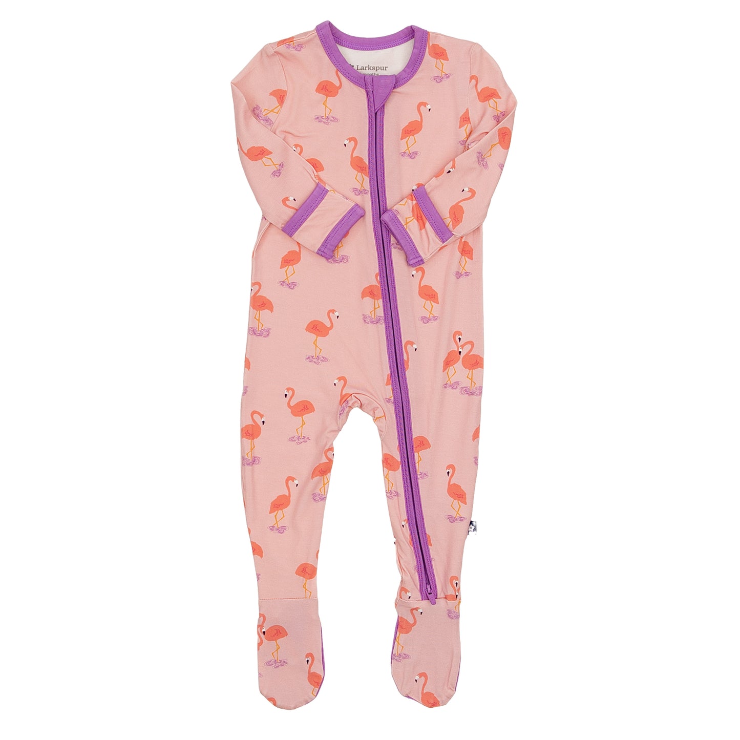Zipper Footie in Flamingirls