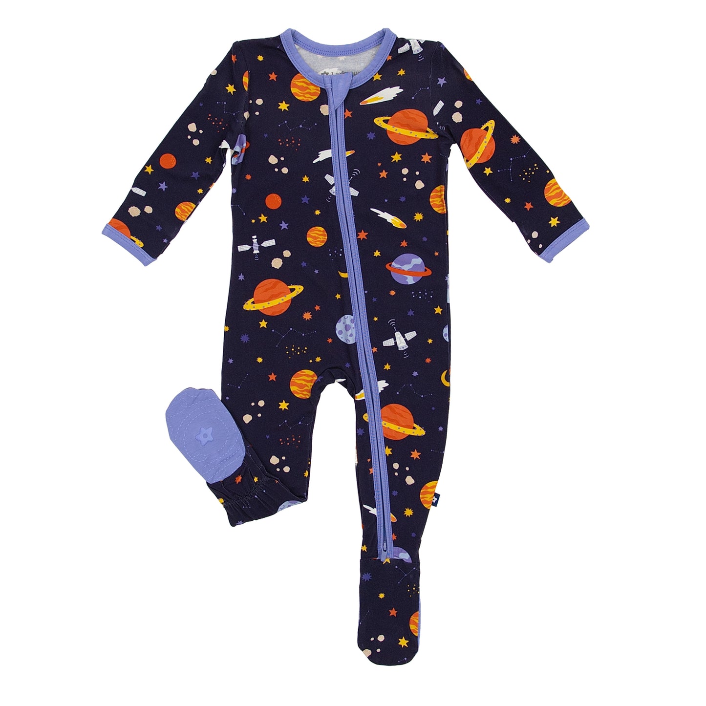 Zipper Footie in Planet Parade