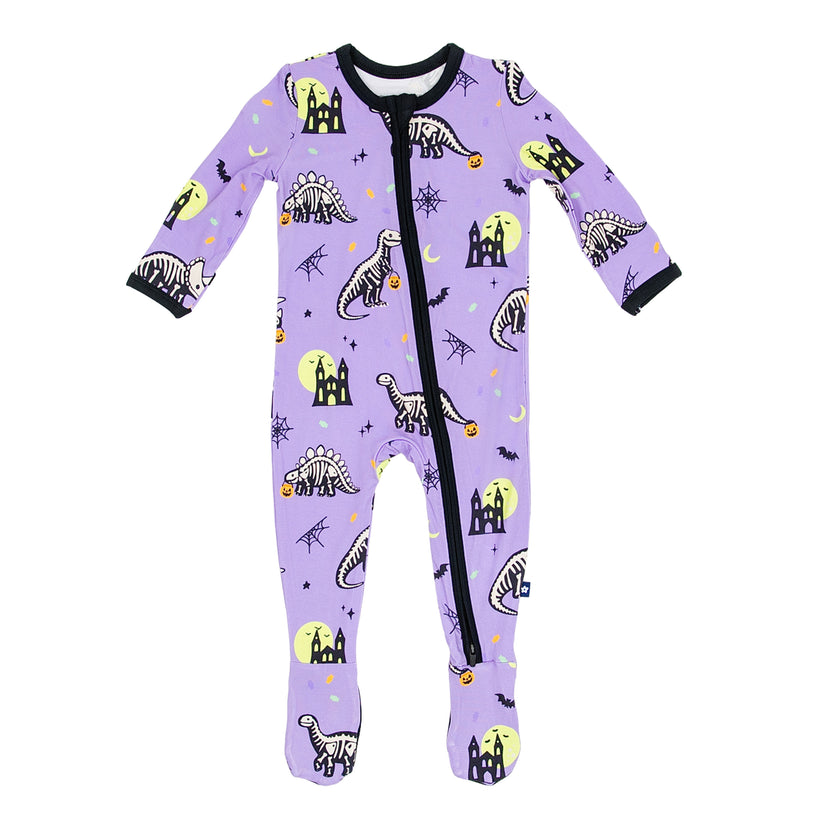 Zipper Footie in Spookysaurus
