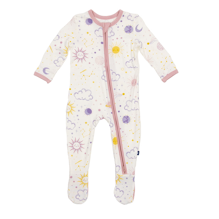 Zipper Footie in Stardust Dreams