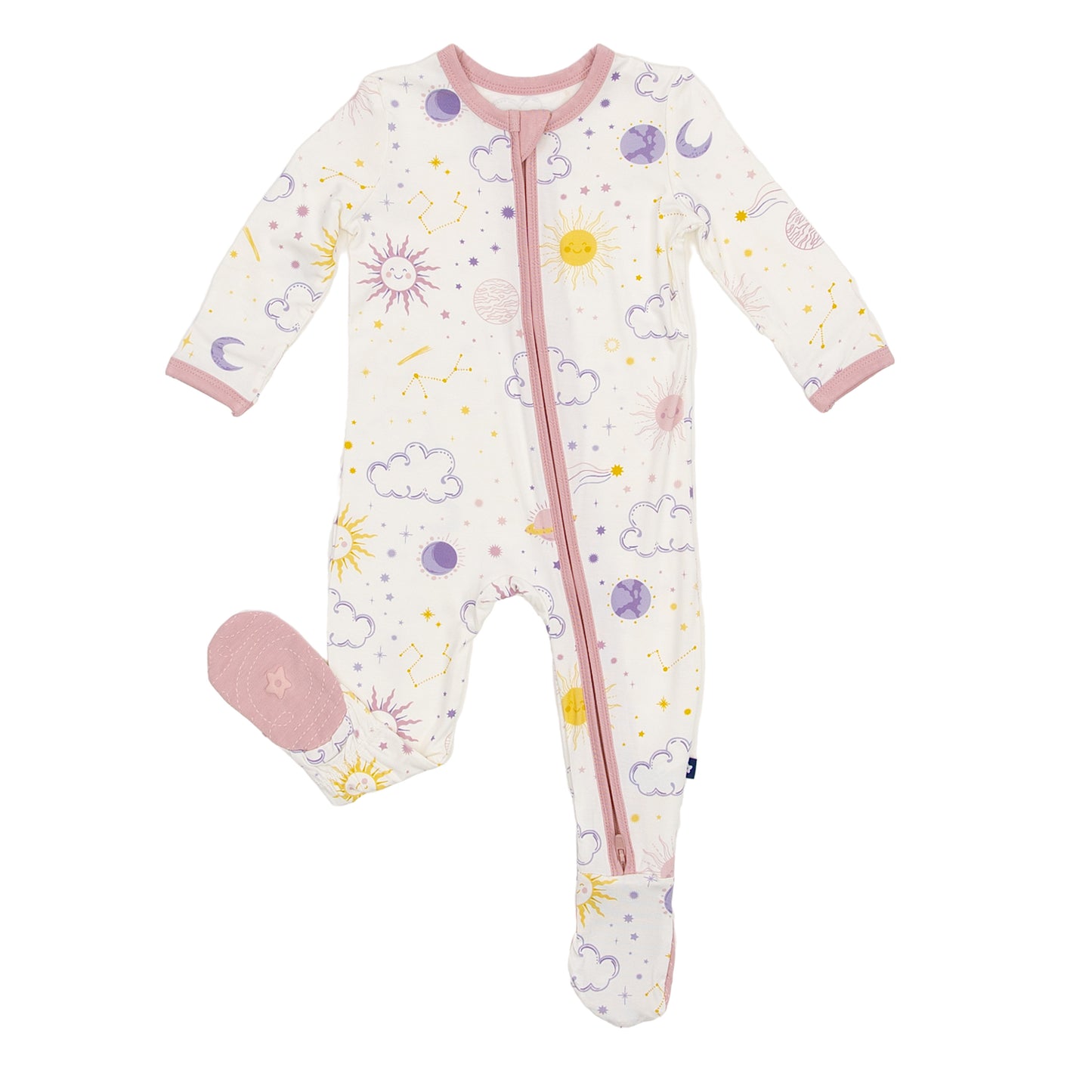 Zipper Footie in Stardust Dreams