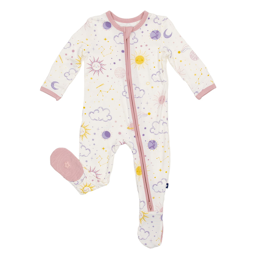 Zipper Footie in Stardust Dreams