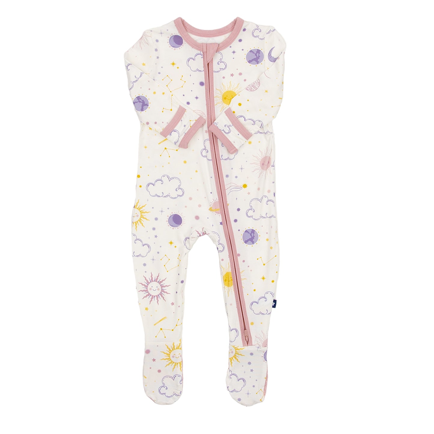 Zipper Footie in Stardust Dreams