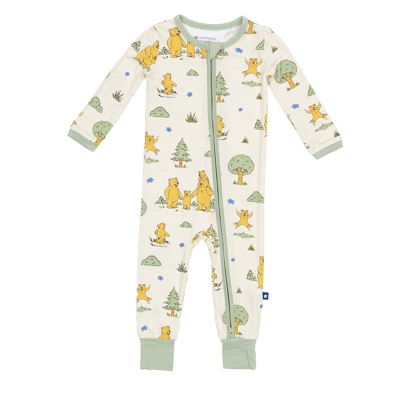 Zipper Romper in Bears in the Woods
