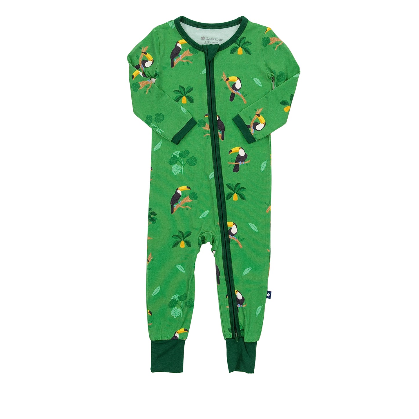 Zipper Romper in Majestic Toucans