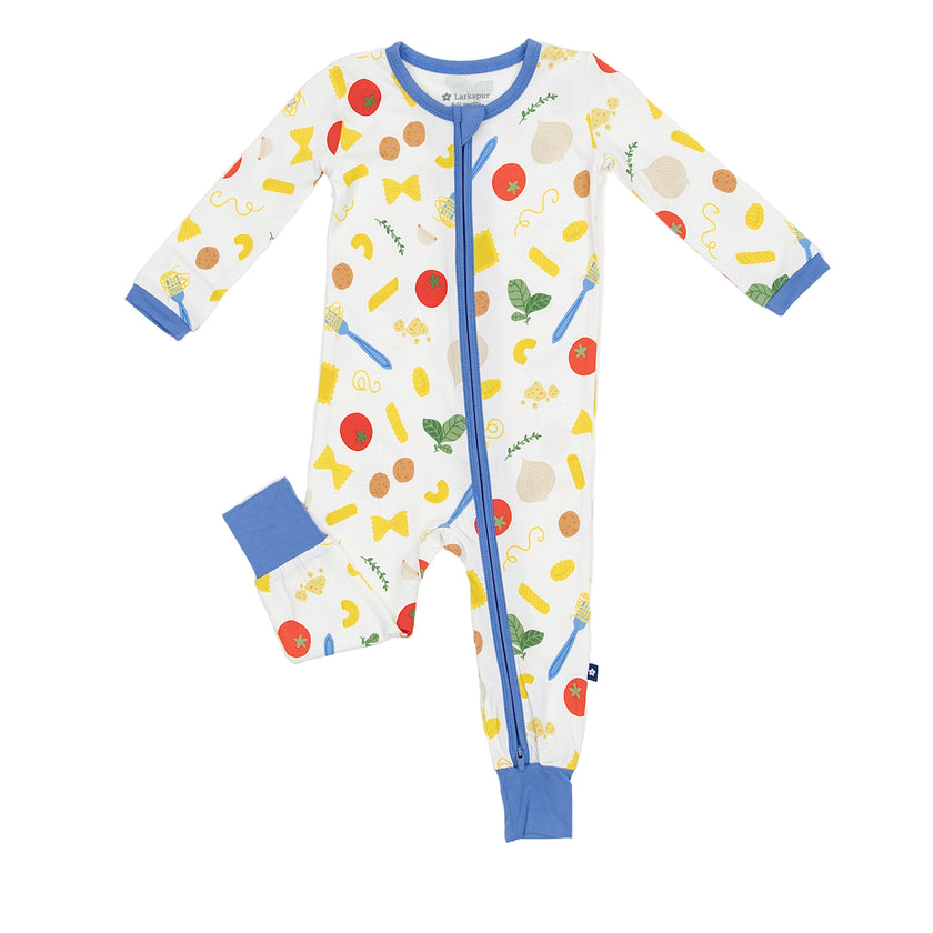 Zipper Romper in Noodle Doodle