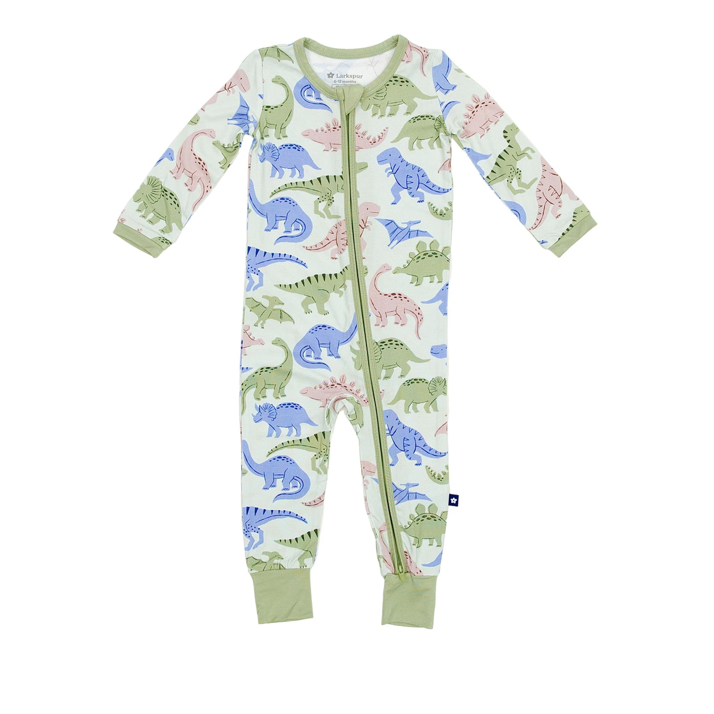 Zipper Romper in Prehistoric Pals
