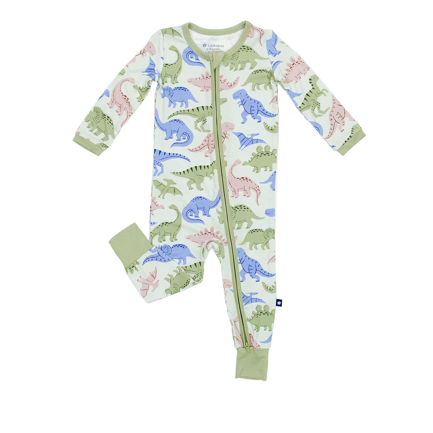 Zipper Romper in Prehistoric Pals