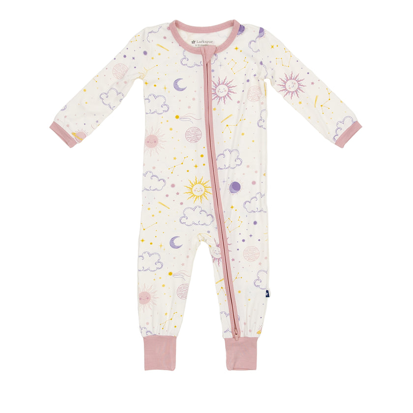 Zipper Romper in Stardust Dreams