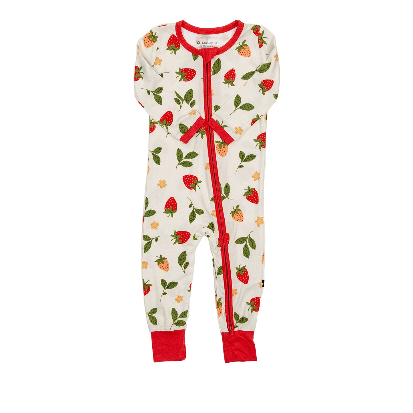 Zipper Romper in Strawberry Fields