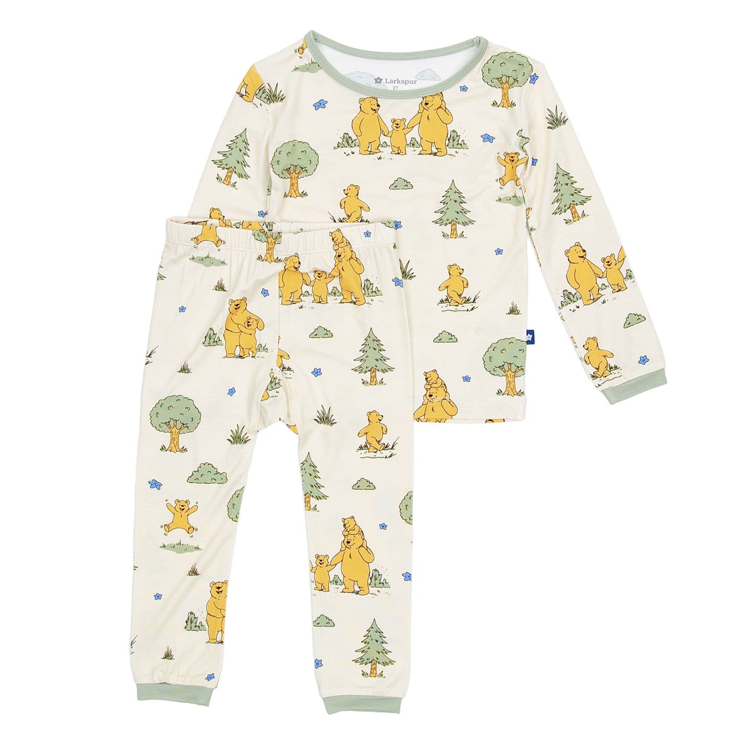 Long Sleeve Pajamas in Bears in the Woods