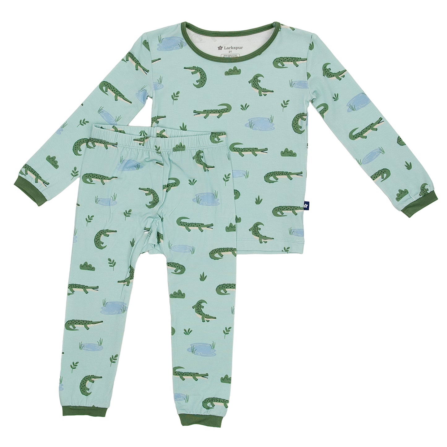 Long Sleeve Pajamas in Croc and Roll