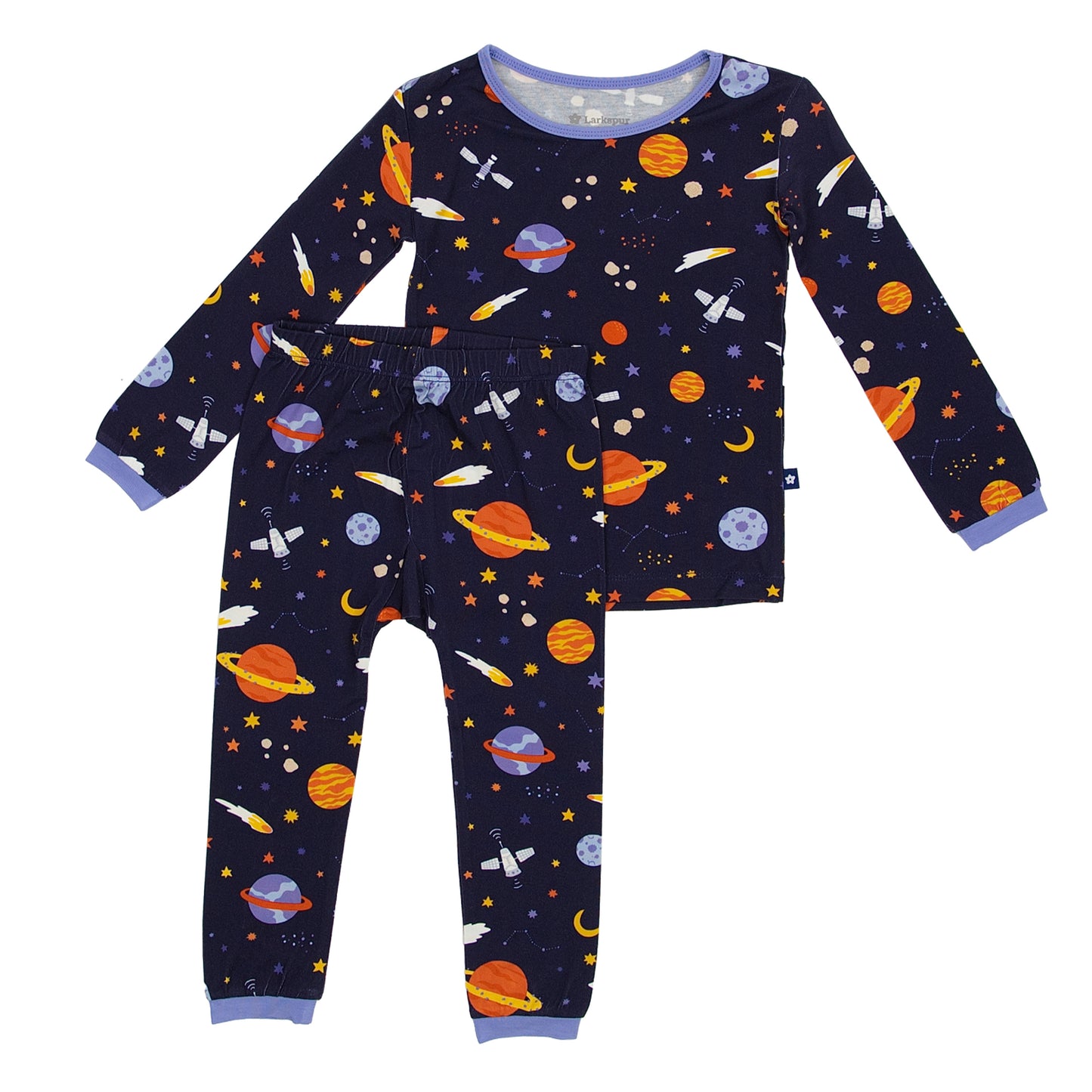 Long Sleeve Pajamas in Planet Parade