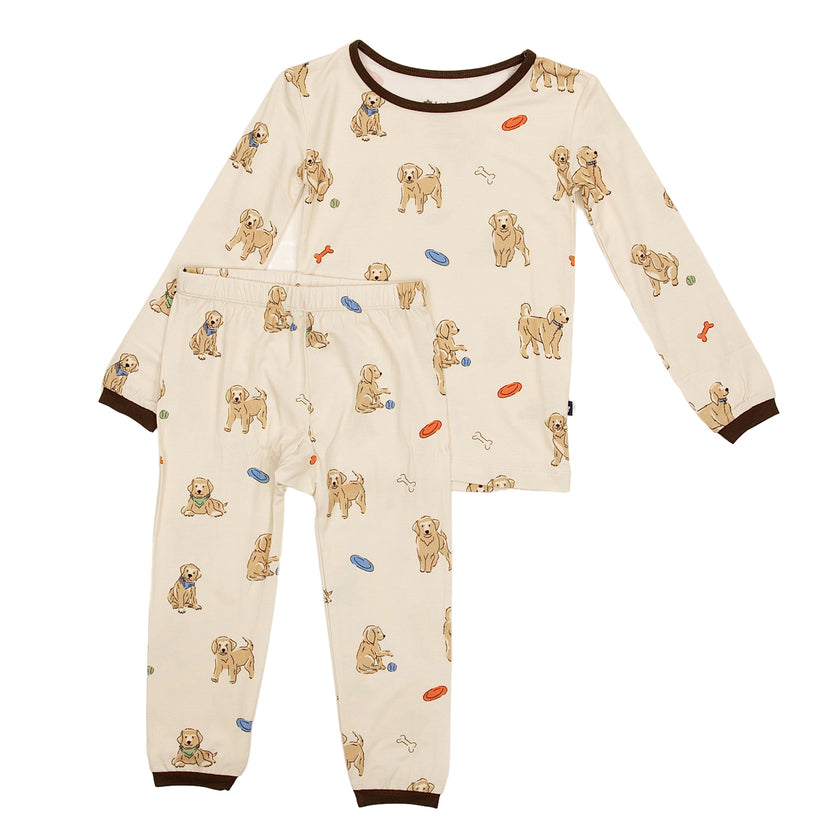Long Sleeve Pajamas in Playful Pups