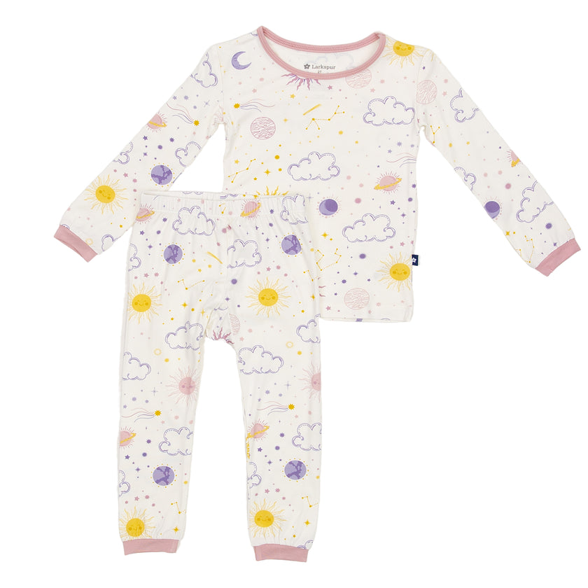 Long Sleeve Pajamas in Stardust Dreams