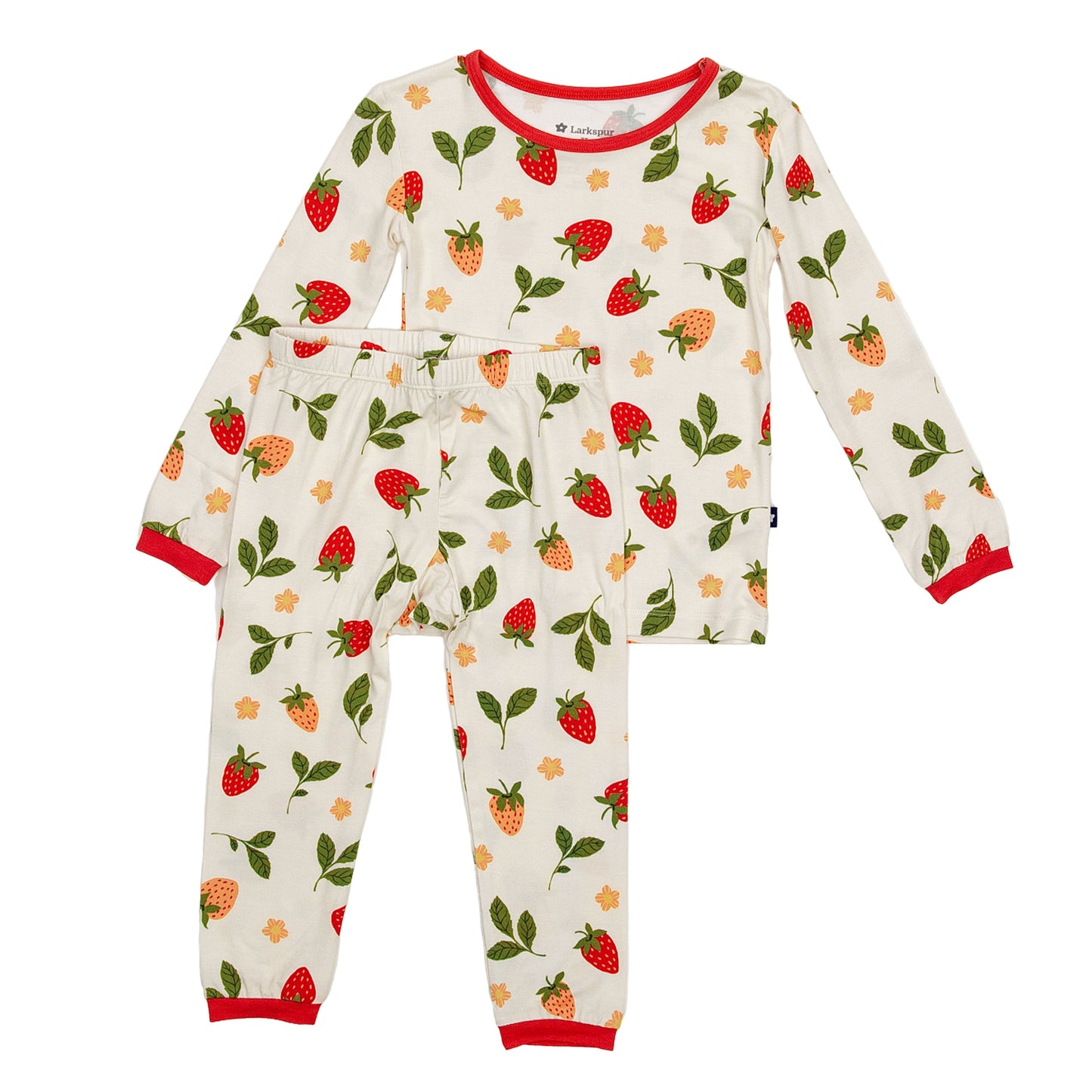 Long Sleeve Pajamas in Strawberry Fields