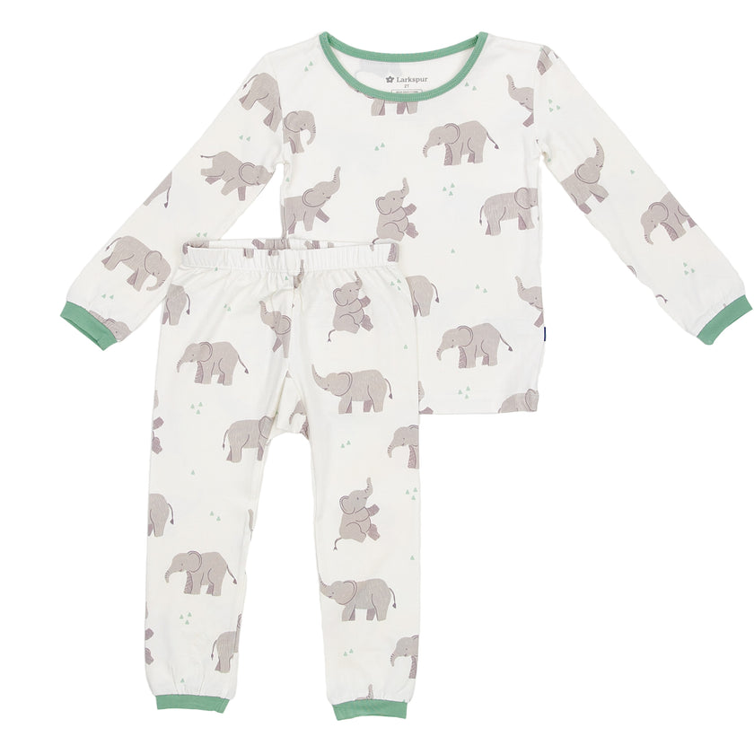 Long Sleeve Pajamas in Trunk Trails
