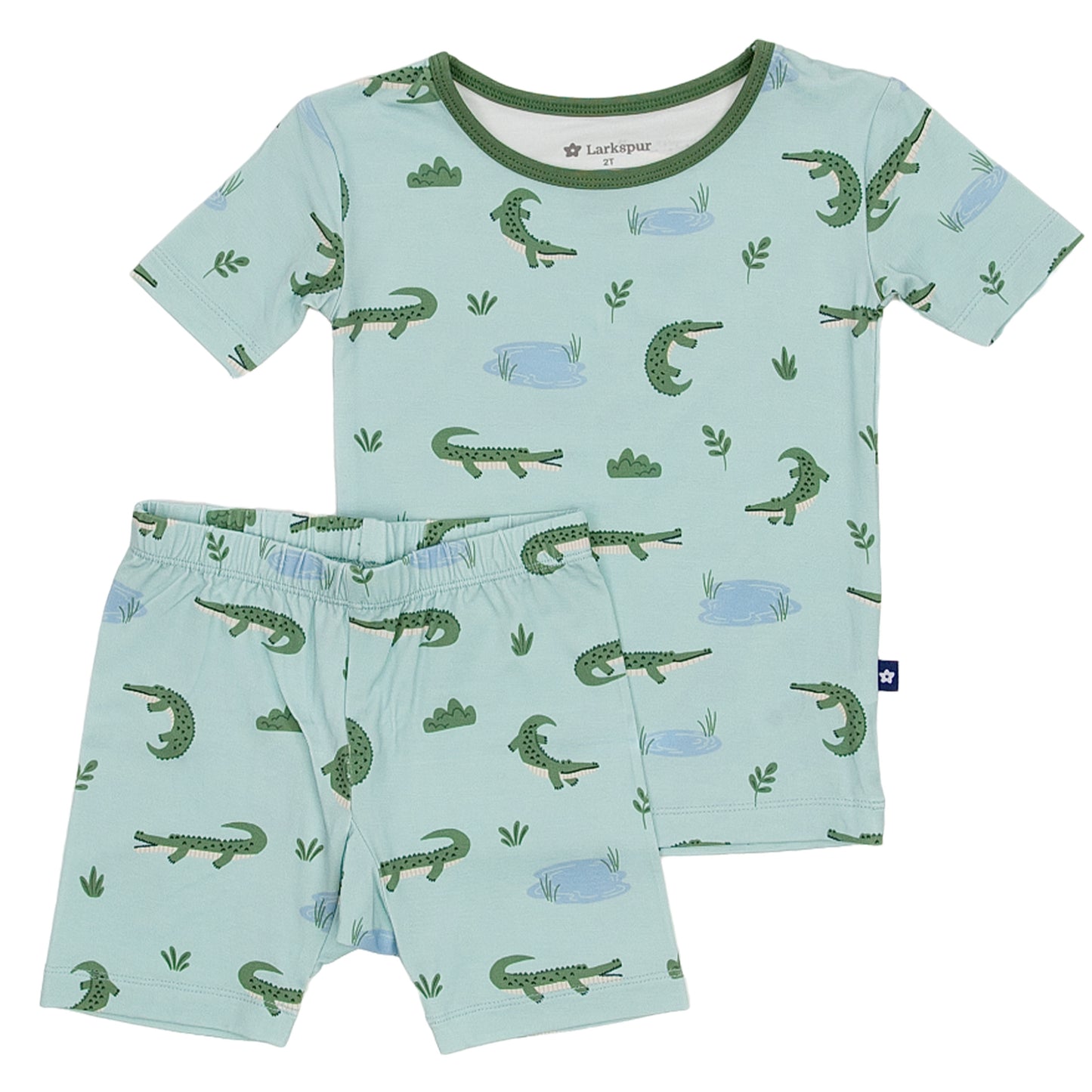 Short Sleeve Pajamas in Croc and Roll