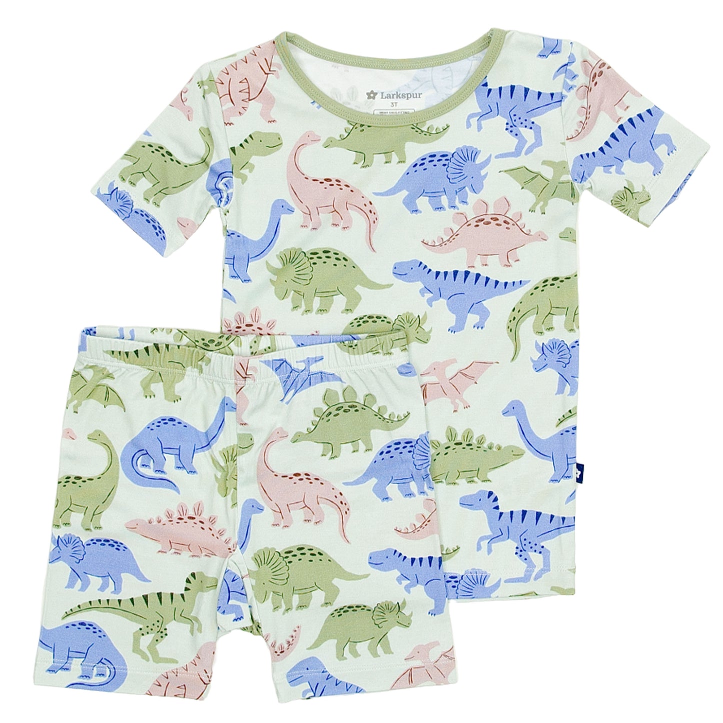 Short Sleeve Pajamas in Prehistoric Pals