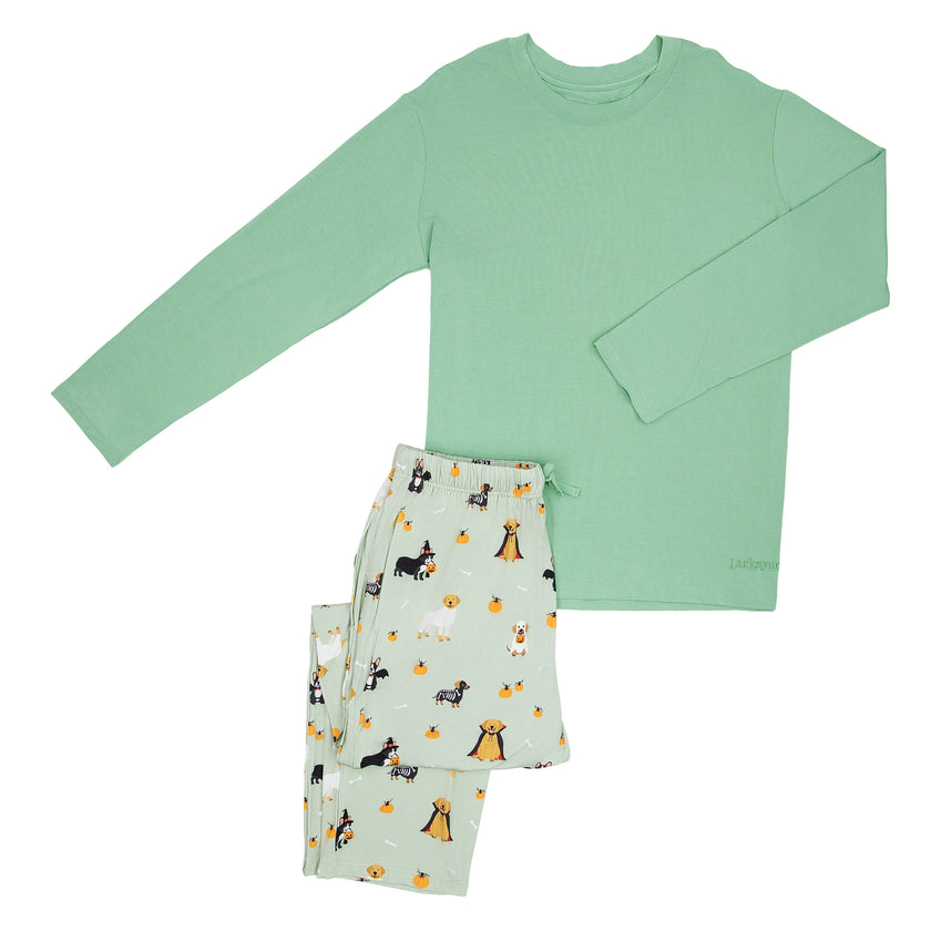 Men's Long Lounge Set in Howl-O-Ween Parade