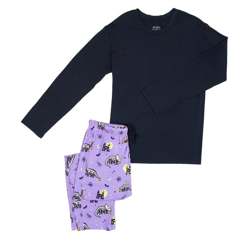 Men's Long Lounge Set in Spookysaurus