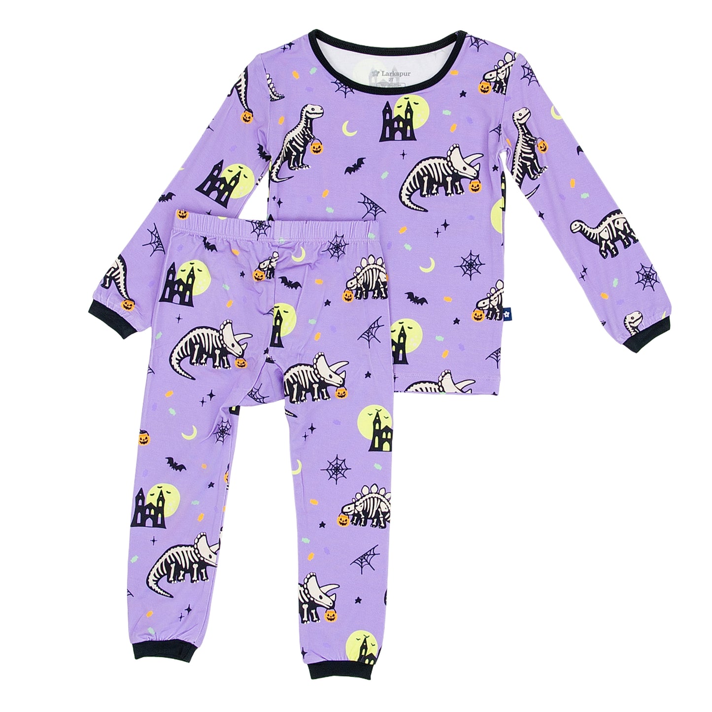 Long Sleeve Pajamas in Spookysaurus