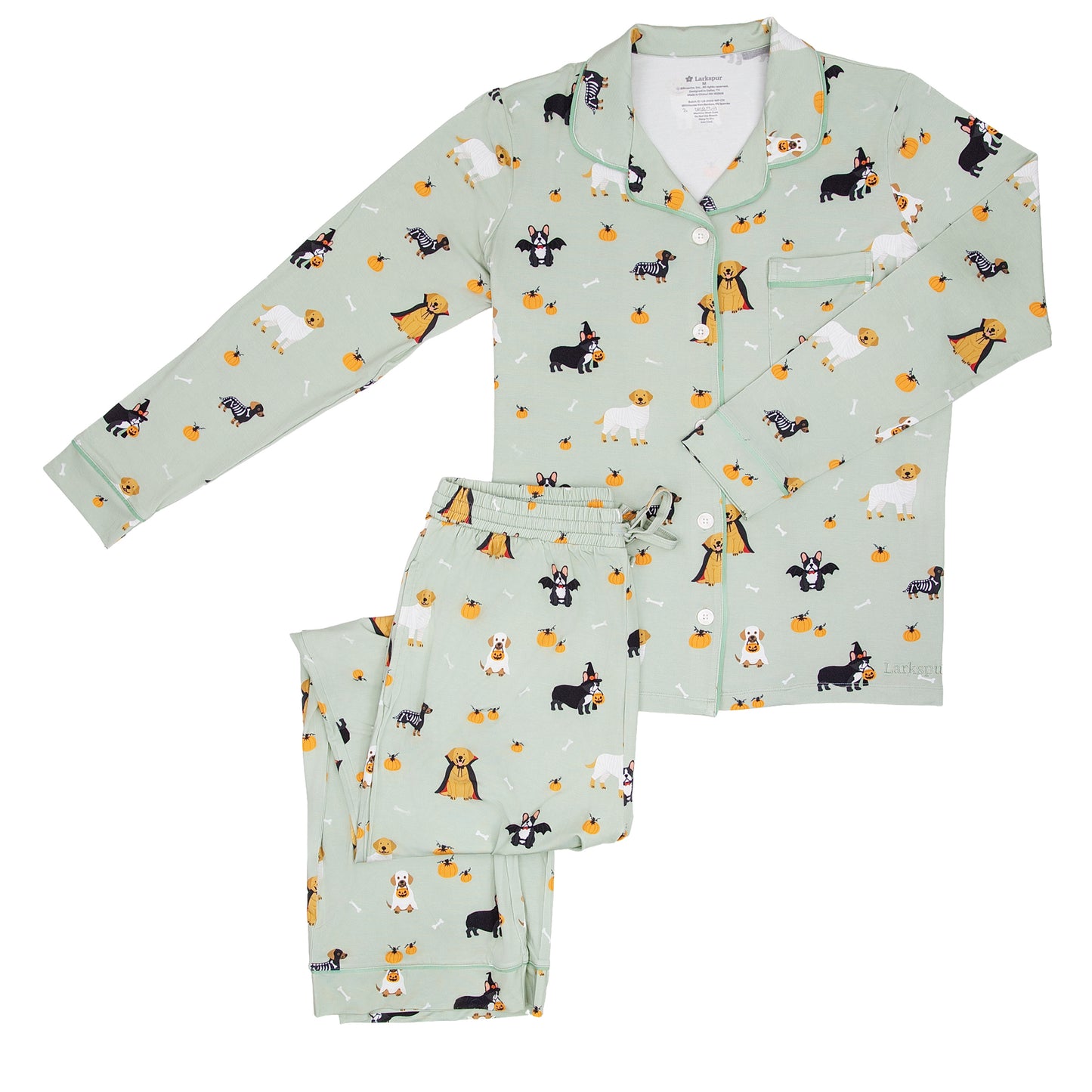 Women's Long Sleeve Pajamas in Howl-O-Ween Parade