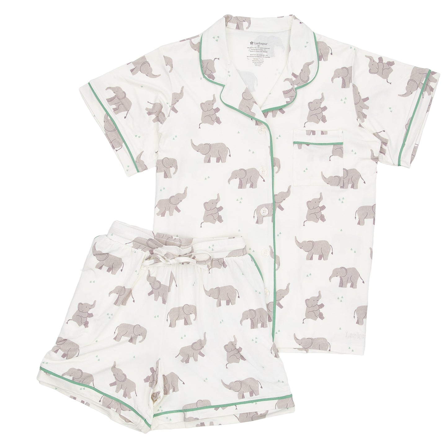 Women's Short Sleeve Pajamas in Trunk Trails