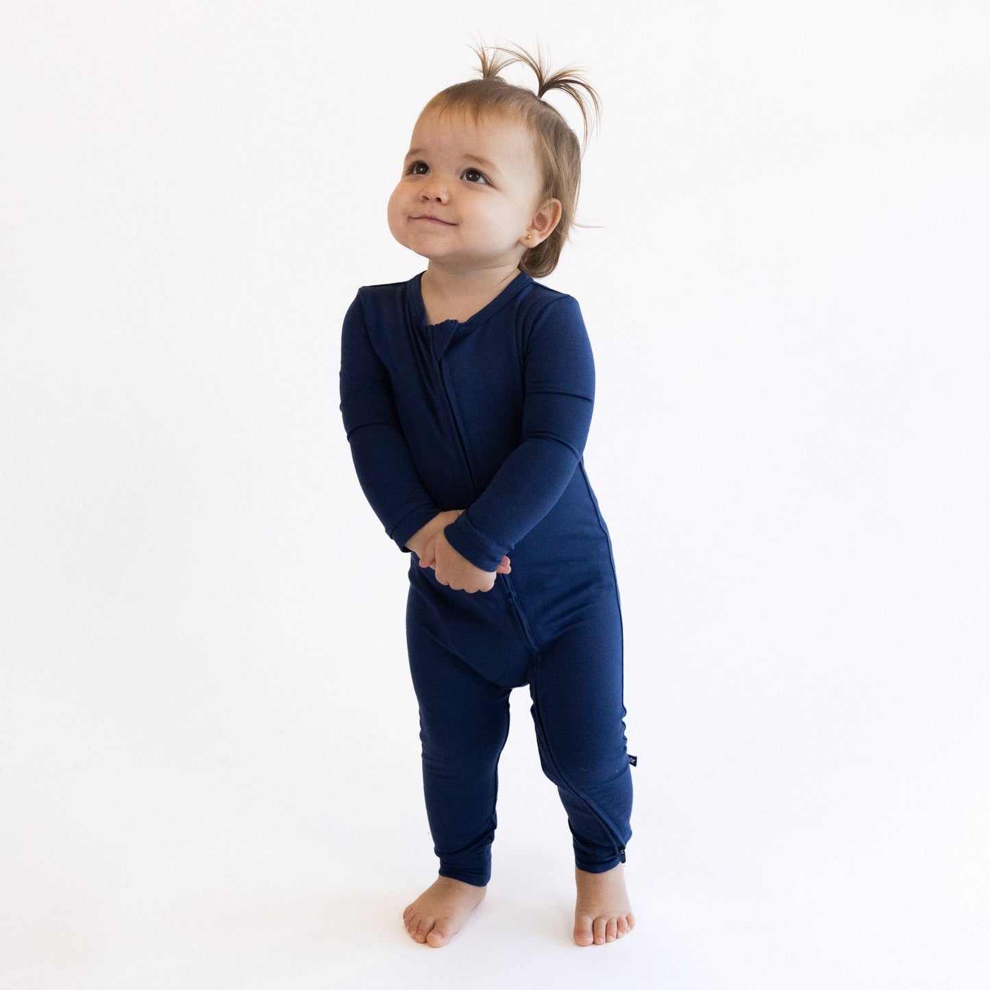 Zip Romper in Larkspur