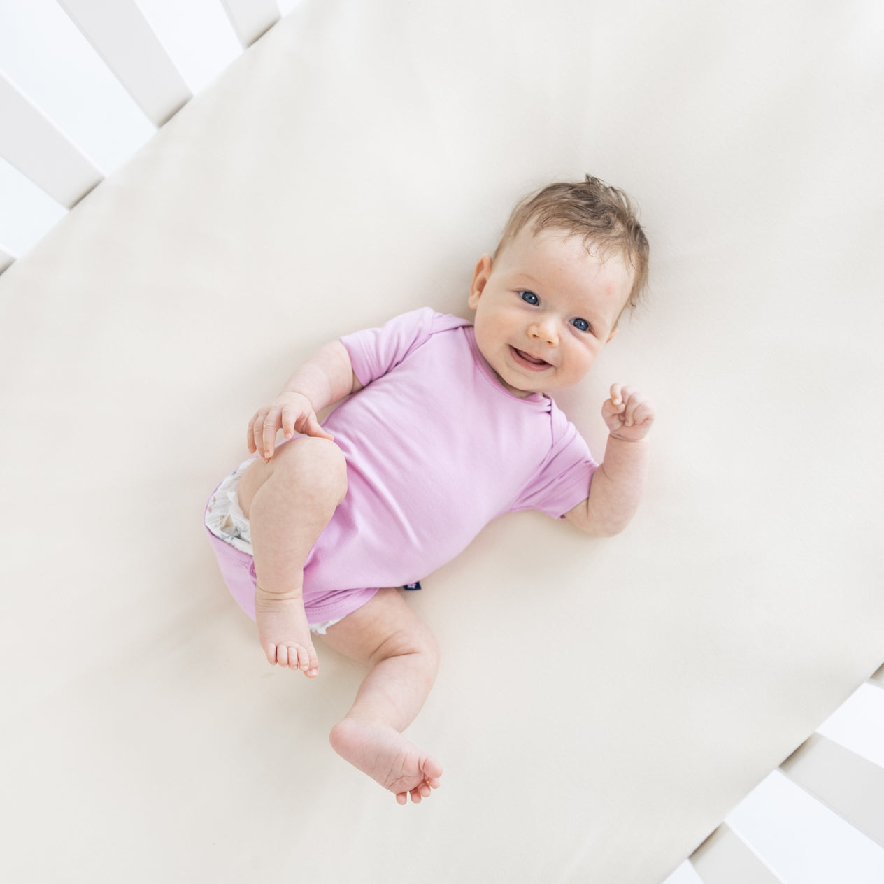 Short Sleeve Bodysuit in Orchid